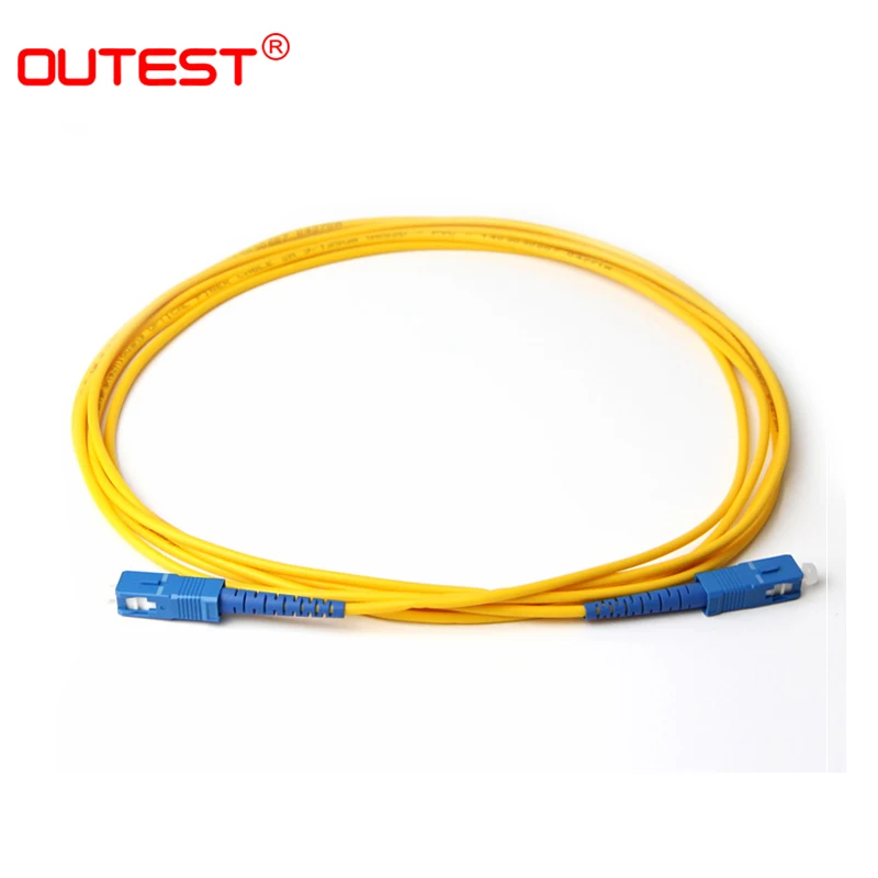OUTEST SC в волоконный патч-корд SC соединительный кабель SM Simplex одномодовый оптический для сети 3 м