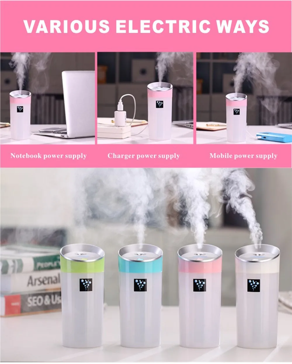 para Carro Huile Essentil Quarto Humidificador