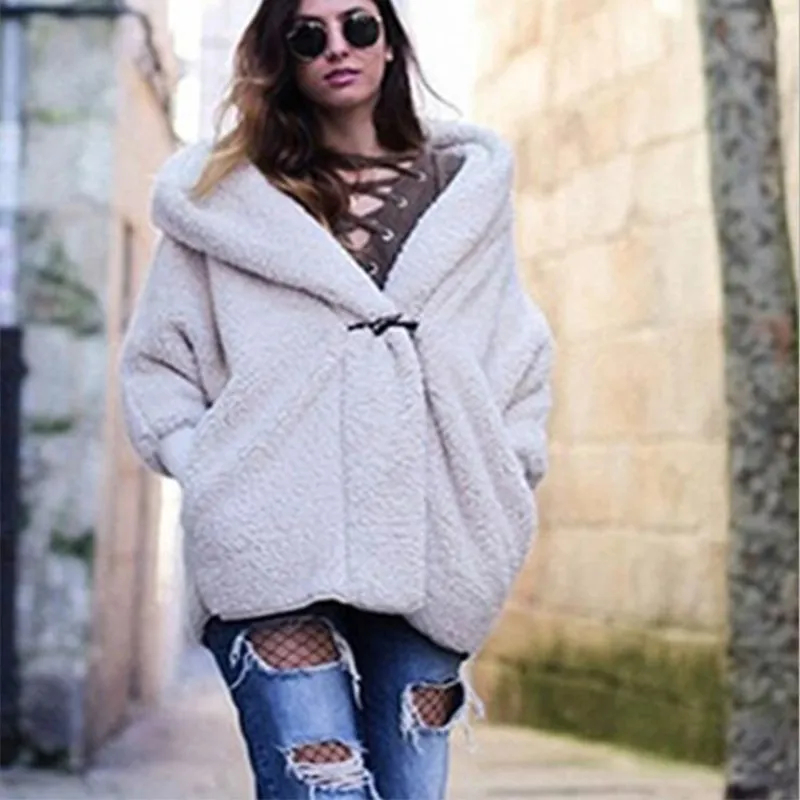 

Elegant Faux Fur Coat Women 2018 Autumn Winter Warm Soft Zipper Fur Jacket Female Plush Overcoat Casual Outerwear
