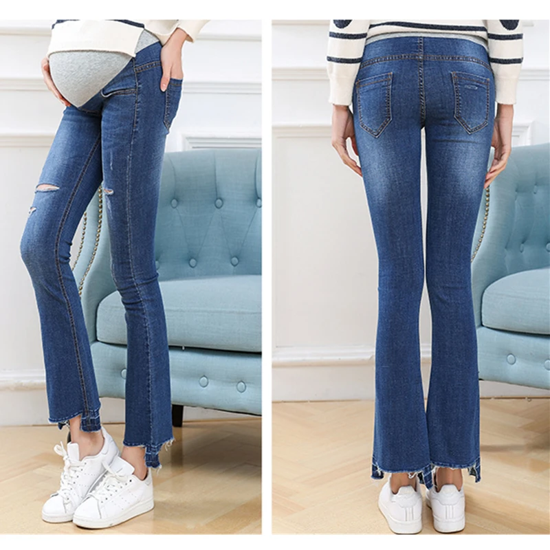 maternity bell bottom jeans