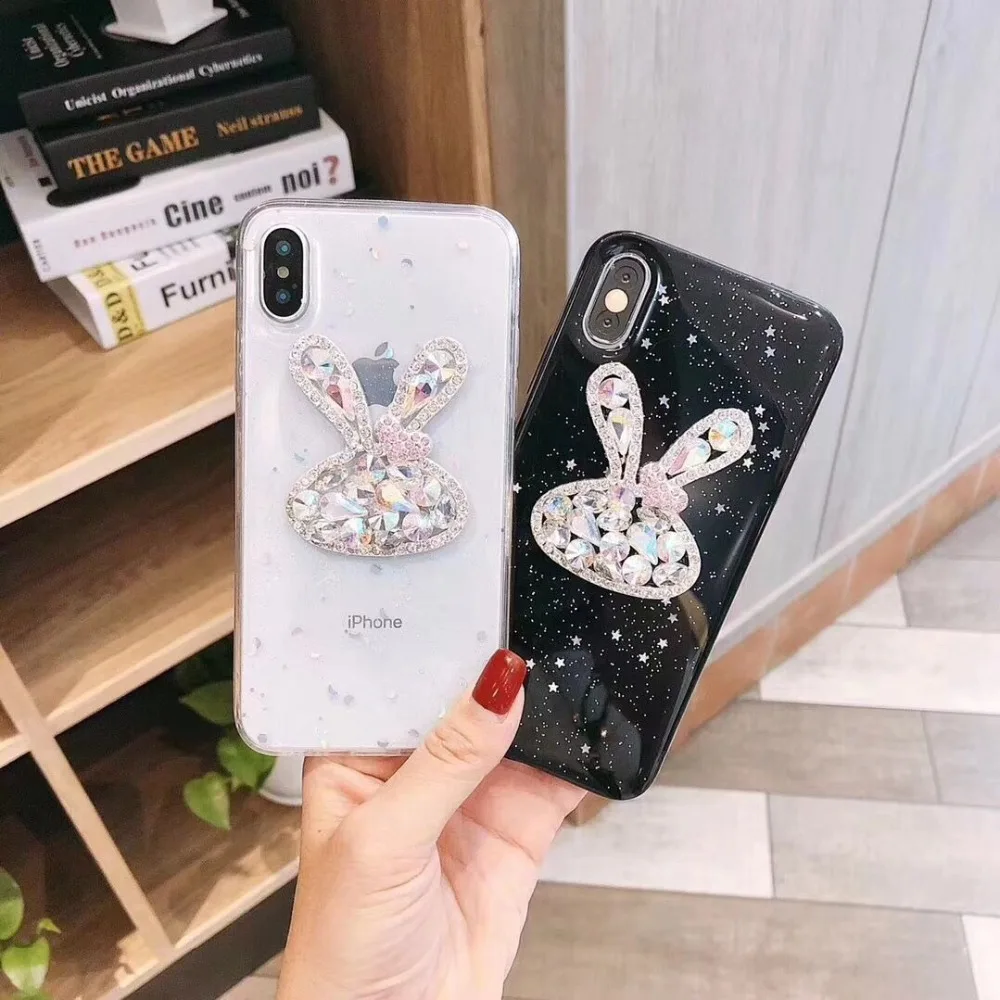 

ORYKSZ For iphone 8 8plus Case Luxury Glitter Patterned Phone Soft Glossy Cases For iphone X 6S 6 8 7 7Plus Silicone Back Cover
