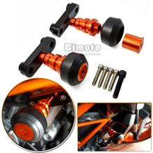BJGLOBAL Motorcycle Left Right Frame Sliders Crash Protector Pads For KTM DUKE 125 200 390 2013-2017 2016 2015 Orange BJGLOBAL Motorcycle Left Right Frame Sliders Crash Protector Pads For KTM DUKE 125 200 390 2013-2017 2016 2015 Orange
