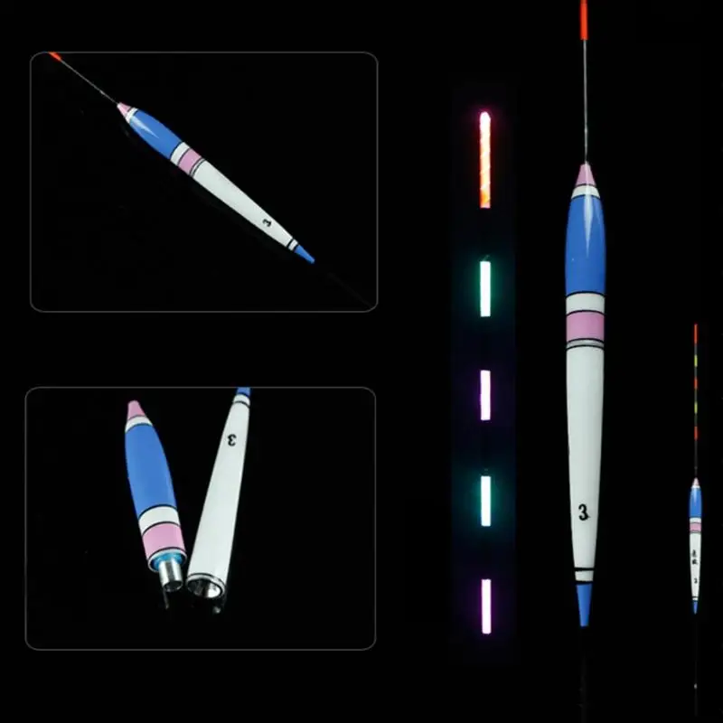 

LED Fishing Floats Electronic Balsa Wood Lighting Vision Fishing Float Rock Buoyancy Pole Saltwater Luminous Glow Fishing Buoy
