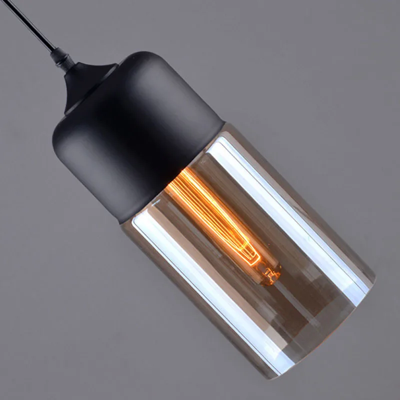 Vintage Retro Pendant Light Hanging Amber Glass Antique Loft Indoor Pendant Lamp Edison Decorative Drop Light Restaurant Pendant Light (16)