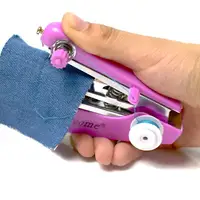 Buy Portable Mini Manual Sewing Machine - Handy Needlework Tool for Simple Sewing Tasks | Available in Red, Blue, and White - Image 5