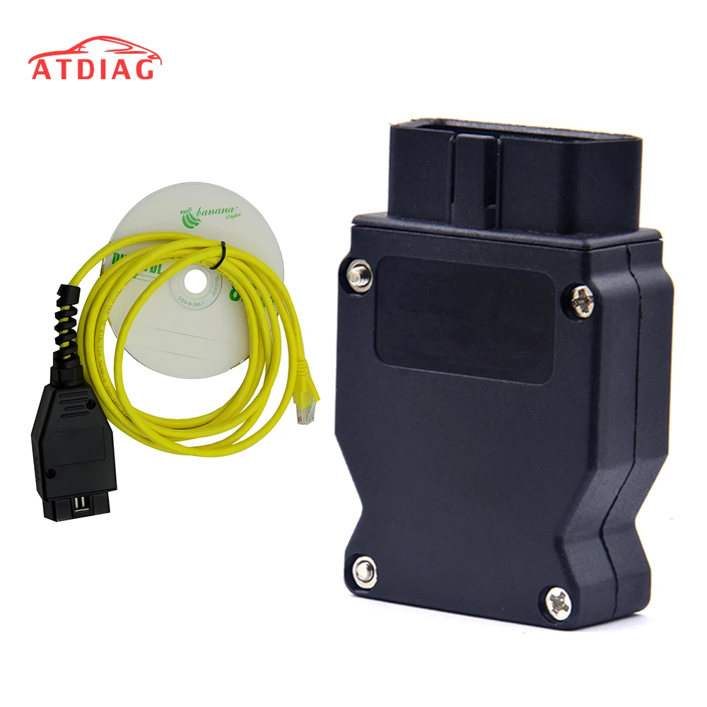 

New ESYS Data Cable 3.23.4 V50.3 For BMW ENET Ethernet to OBD Interface E-SYS ICOM Coding for F-serie Diagnostic Cable