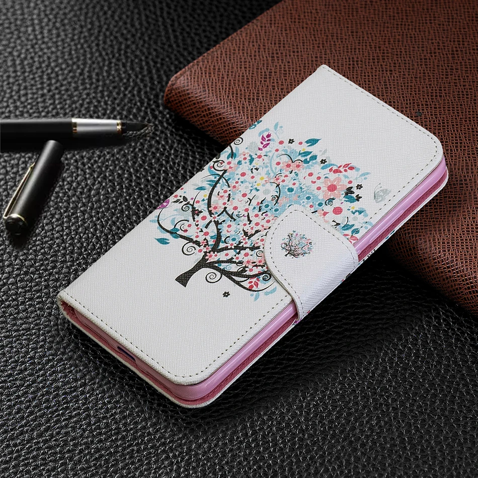 Модный флип чехол с оленем для Redmi 6A 4X Note 5A подставка 5 Plus 4 искусственная кожа +