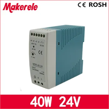 

mini size high quality switching power supply 24v 40w MDR-40-24 DIN Rail power supply for led driver