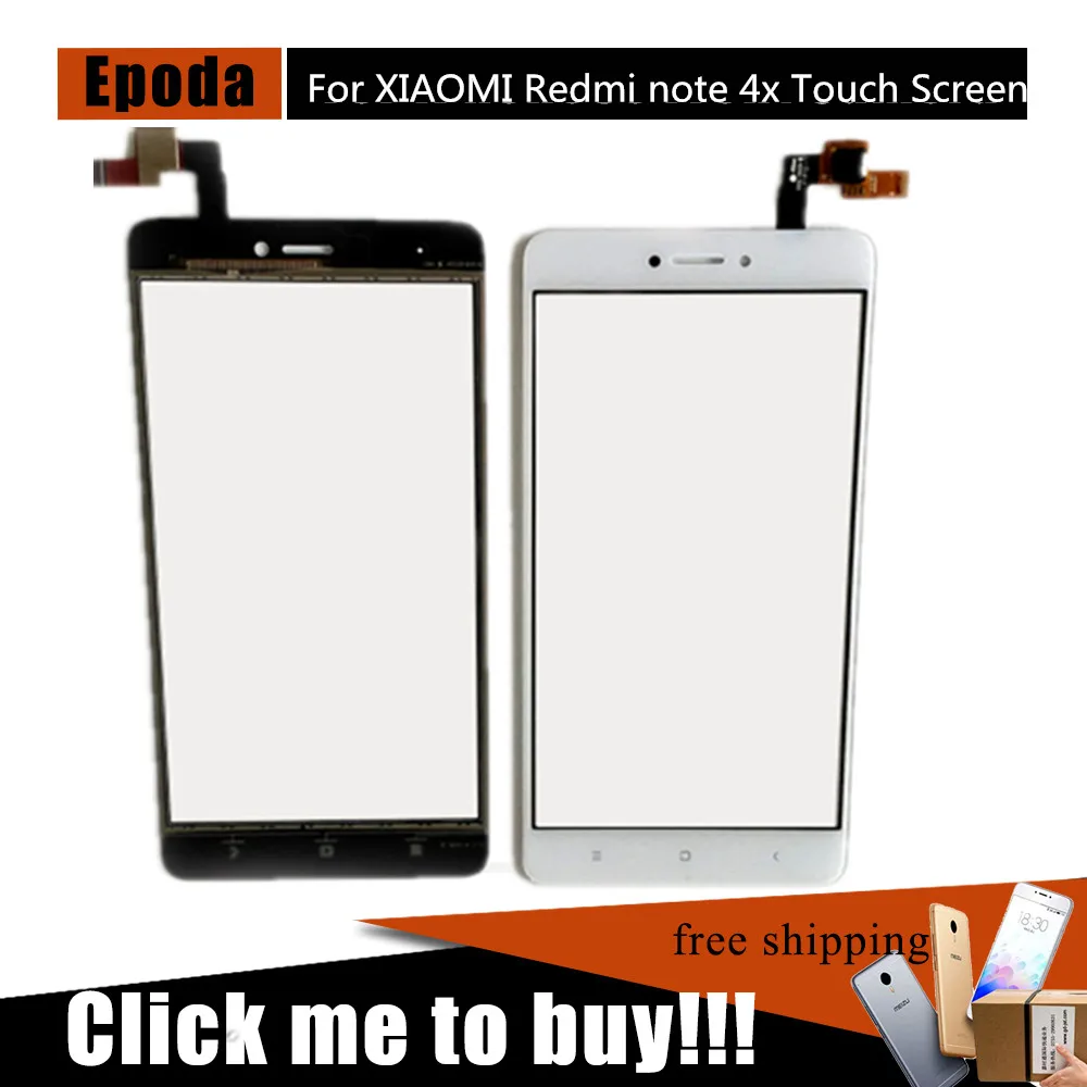 Phone Touch Screen Sensor For XiaoMi Redmi note 4x Touch Screen Lens