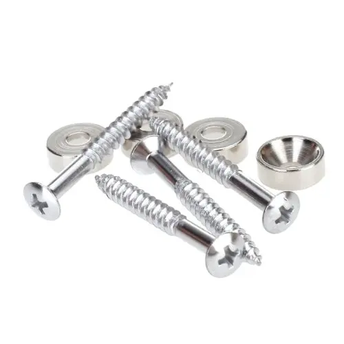 

Set of 4 Guitar Bass Neck Joint Ferrule Bushing w/ Matching Screw