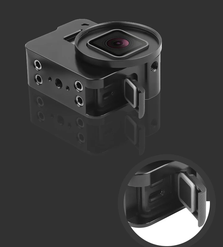 Aluminium Protective Frame Case Shell Protector Housing CNC+ UV Filter Lens Protector For GoPro Hero 5 6 7 Black Accessories
