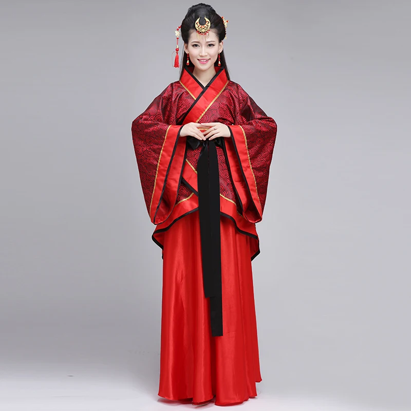 Китайский стиль традиционное Hanfu женское платье для взрослых костюм улучшение Qufu