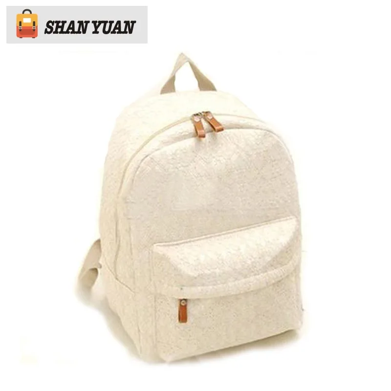 2017Fashion Women Lace Backpacks Canvas Shoulder School Bag For Girl Ladies Teenagers Travel Bags Schoolbag Bagpack