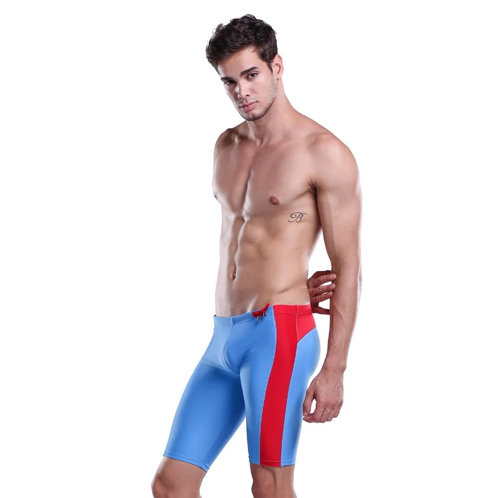 Men's Classical Simple Swimwear Sexy Pouch Middle Trunks For Gym also