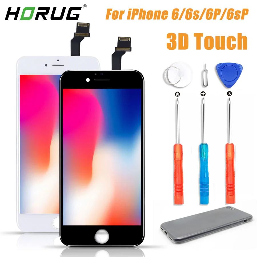 

2019 100% AAAA 3D Touch Original LCD Screen For iPhone 6 5 6s Plus LCD Display Digitizer Touch Module Replacement Screen LCDS