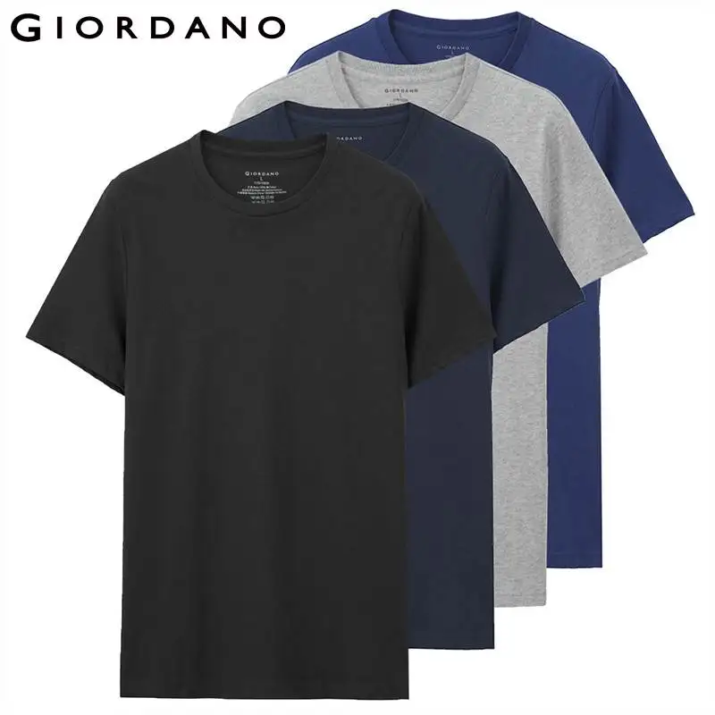 Giordano hombres Camisetas clásico sólido Camiseta básica Camisetas hombre manga corta Crewneck Tops Uomo Camisetas (4-pack) Giordano hombres Camisetas clásico sólido Camiseta básica Camisetas hombre manga corta Crewneck Tops Uomo Camisetas (4-pack)