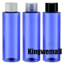 100 мл голубая бутылочка для животного с крышкой Cola, пластиковый контейнер с плоским плечом