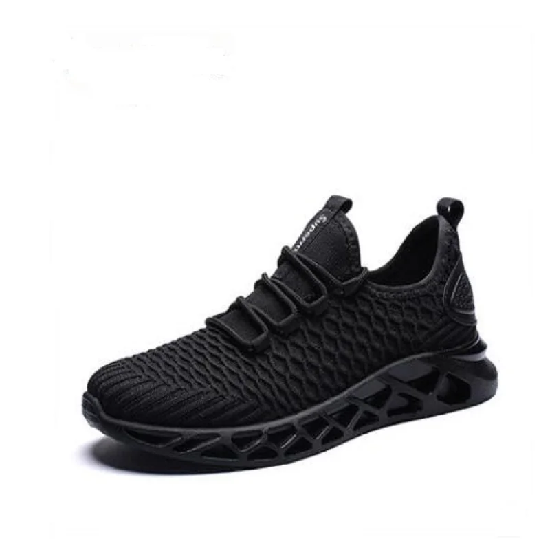 

2019 new summer Korean fashion men's versatile sports casual shoes men's running breathable black fashion shoes