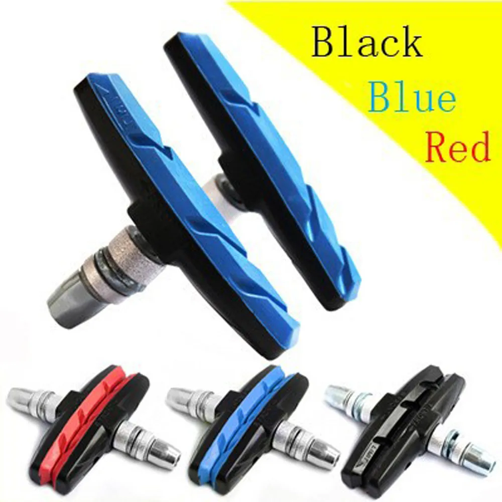 

2pc New Durable Bicycle Cycling Bike V Brake Holder Pads Shoes Blocks Black rubber Durable pad for long-lasting performance