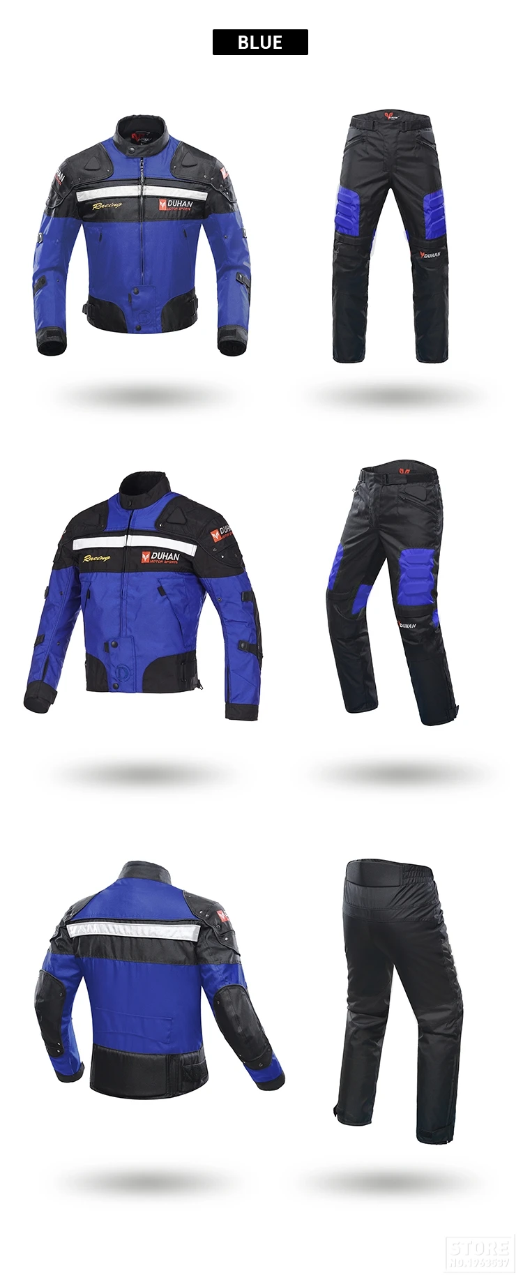 duhan jaqueta da motocicleta dos homens motocross moto prova de vento jaqueta protetora calças chaqueta moto jaqueta de corrida para inverno outono