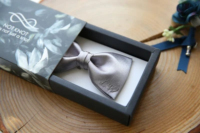 silver bowtie 1 шт. в партии, персонализированные галстук-бабочка для смокинга, мужские шотландские галстуки-бабочки, Мужская Свадьба девичник, Команда жениха, шафера, лучшие мужские подарки - Цвет: silver bowtie