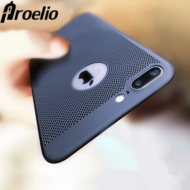 Proelio Heat Dissipation Phone Cases For iphone 7 8 6 6s plus Case Hard Back PC Full Protect Cover for iPhone 5 5S SE Shell |