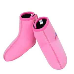 H801 детская утепленная обувь 3 мм носки для дайвинга неопреновый гидрокостюм предотвращает потепление царапин Нескользящая зимняя одежда для плавания - Цвет: Розовый