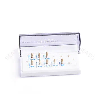 

1 set High Speed Diamond Burs - Dental Kit for Veneers Preparation Teeth Porcelain/Alloy Inlay/Onlay (8 pcs/kit) FG0908D