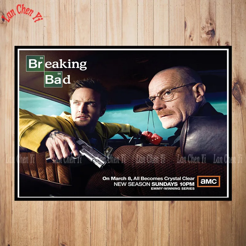 Breaking Bad бумага с покрытием Плакат Бар Кафе Винтаж Высокое качество печати рисунок ядро декоративная живопись - Цвет: Зеленый