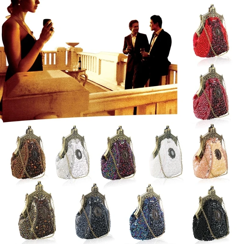 THINKTHENDO, модная новинка, женская вечерняя сумочка, свадебная сумочка с бусинами, клатч кошелек сумка, женские свадебные вечерние сумки на плечо, высокое качество