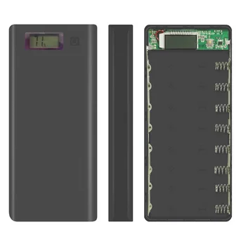 

8x18650 DIY Portable Battery Power Bank Shell Case Box LCD Display Powerbank Box For DIY KIT Powerbank