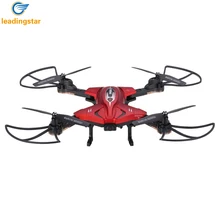 LeadingStar Foldable RC Quadcopter Drone Remote Controller LED 4 Channels Altitude Hold with WIFI Camera Red