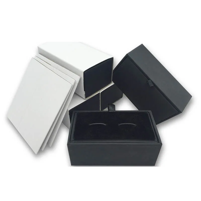 Горячая Распродажа запонок коробка 3 стиля Подарочная коробка Gemelos новые коробки для хранения ювелирных изделий запонки чехол рукоделие значок коробка ювелирный чехол - Цвет: black