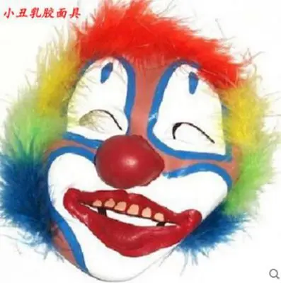 Праздничный смешной костюм клоуна для косплея, костюм для взрослых, костюм клоуна, синее пальто и комбинезон, маскарадный костюм на Хэллоуин, карнавальные вечерние платья - Цвет: clown mask 2