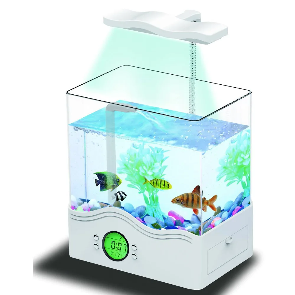 Ibama Usb Desktop Aquarium All In One Digital Mini Fish Tank With