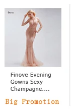 Finove Prom Dresses Long 2020 Long Sleeve Crystals Beading By Hand Sexy See-through A-Line Bridesmaid Dresses Robe de Soiree