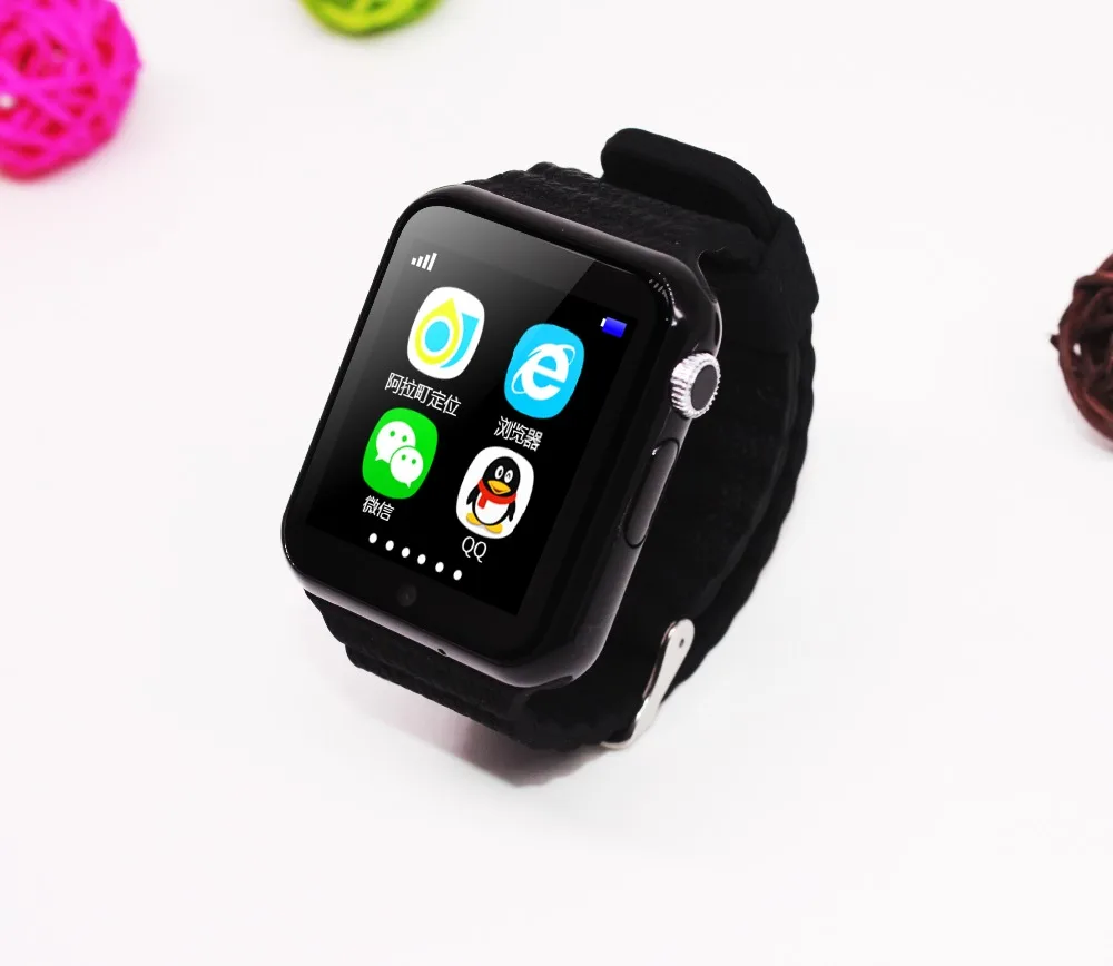 Безопасность детей анти потерял gps трекер smart watch V7K 1 54 ''с камерой facebook Дети SOS