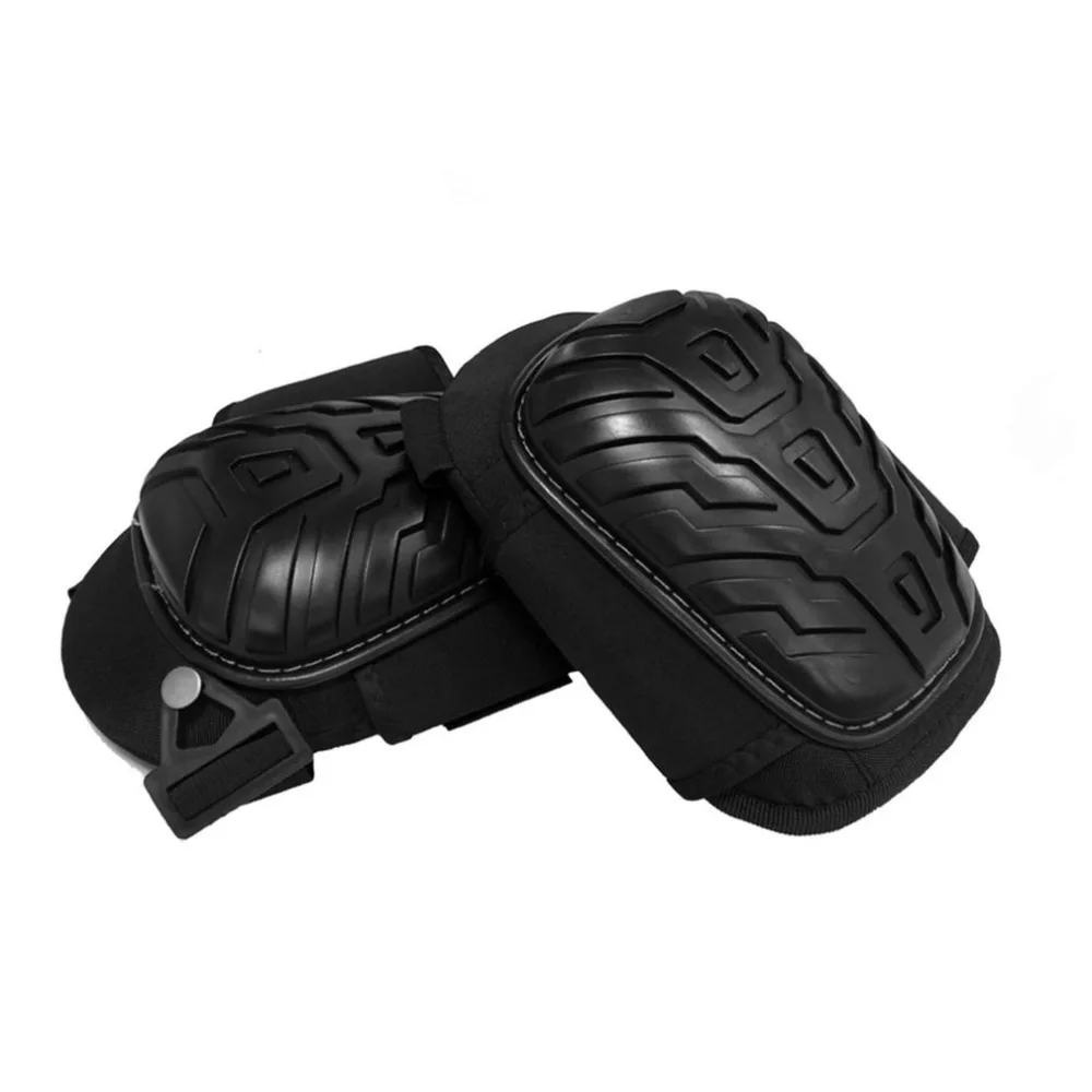 1 Pair/set Professional Knee Pads with Adjustable Straps Safe EVA Gel Cushion PVC Shell Knee Pads for Heavy Duty Work