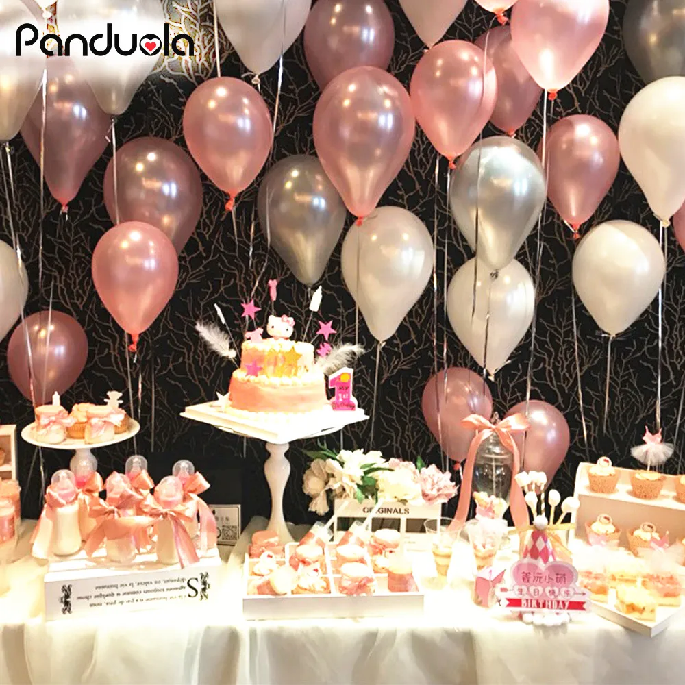 

10pcs/30pcs10inch Balloons Gold Silver Blue Latex Balloon Air Balls Wedding Balon Party Decoration Happy Birthday Ballon 1.5G
