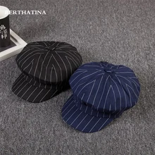 BERTHATINA осень-зима Шапки для Для мужчин Для женщин плотная без каблука Кепки модные шерстяные таксист Гэтсби Ivy Hat Западная Для мужчин берет кепки