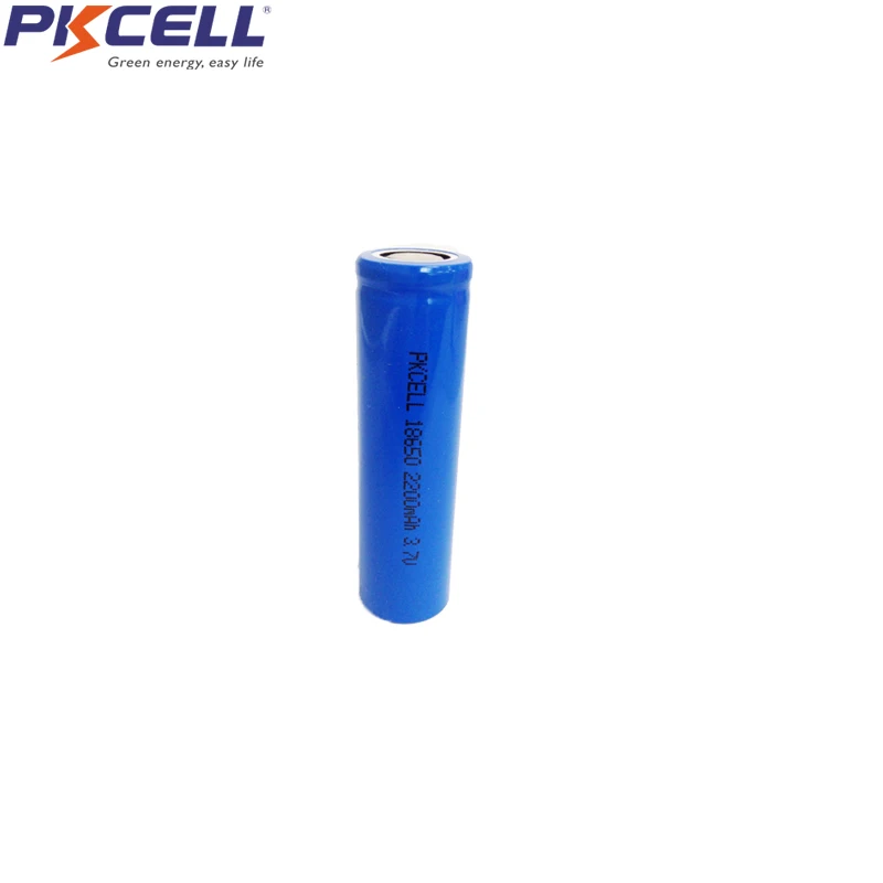 6 шт. PKCELL ICR 18650 ICR18650 3 7 v литий ионный аккумулятор 2200mAh плоский Топ без Pcm для
