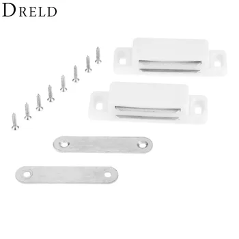

DRELD 2Pcs 74*23MM Magnetic Door Catches Cupboard Wardrobe Magnetic Cabinet Latch Catches Stop Stoppers Self-Aligning Magnet