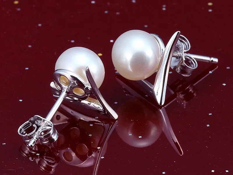  925 sterling silver stud earring for women pearl fine jewelry ED0366.2 (3)