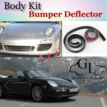 Для Porsche Cayman 987 987C 981 981C бортик бампера бортики/Автомобильный спойлер для губ для настройки автомобиля/комплект кузова TOPGEAR+ полоса