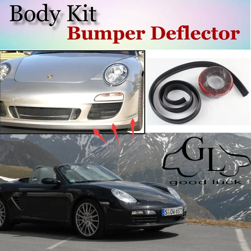 Для Porsche Cayman 987 987C 981 981C бампер губы/Автомобильный спойлер для тюнинга
