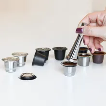 Кофейная капсула для Nespresso многоразовые кофейные кронштейны из нержавеющей стали кофейные фильтры для многократного использования для Nespresso тампер