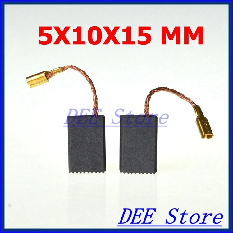 

20pcs 5*10*15mm Electric Motor Graphite Carbon Brushes Used For Power Hand Tool Hammer Drill Angle Grinder Saw