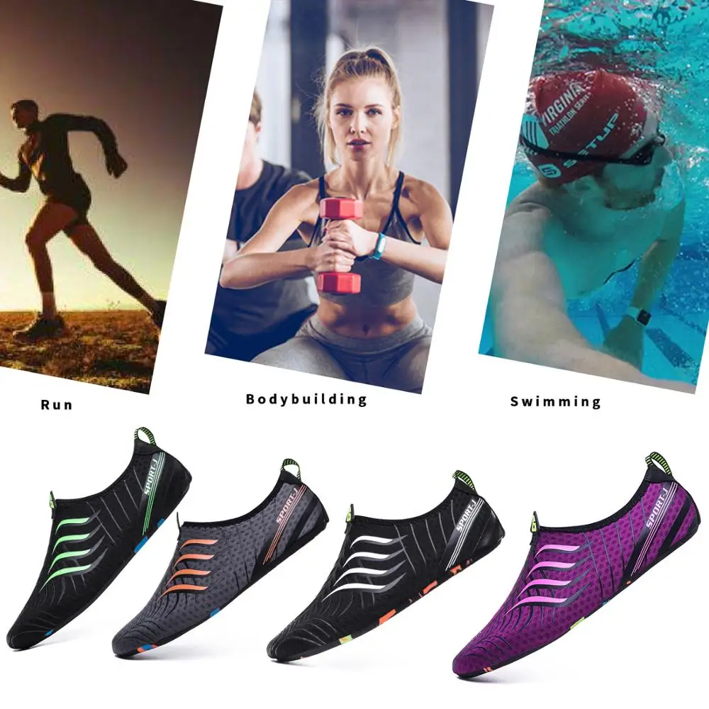 

TIOSEBON Casual Wading Diving Quick-Drying Shoes Lightweight Breathable Anti-slip Footwear Barefoot Skin Shoes For Men And Women