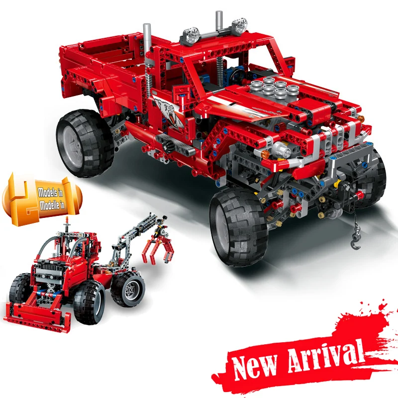 

LELE 38038 Customised Pick-Up Technic Model Building Blocks Bricks Toys Enlighten For Boys oyuncak Compatible legoINGly 42029