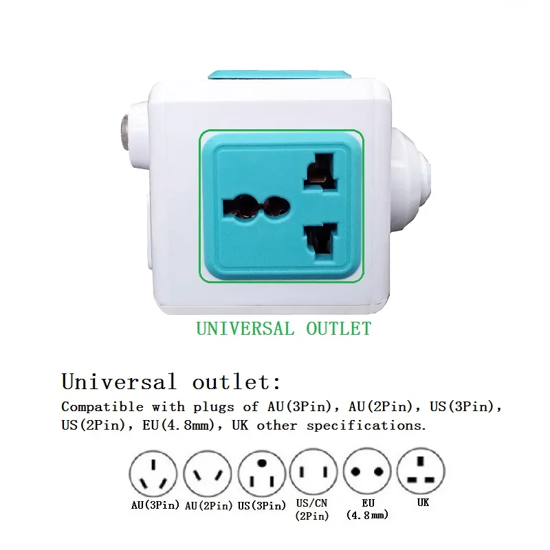 13A UK smart plug Мощность куб удлинитель розетка Dual USB Великобритания вилка адаптер для